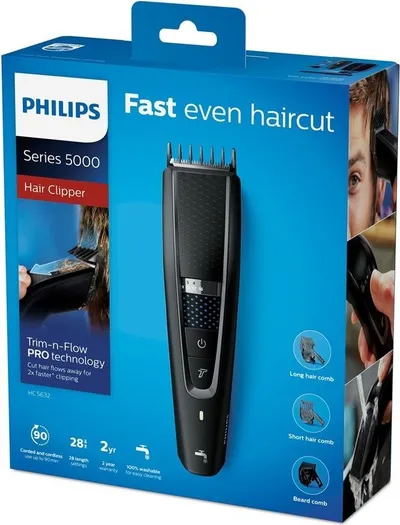 Maqinë për prerje flokësh Philips HC5632/15, e zezë - 9