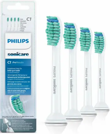 Kokë zëvendësuese për furçë të dhëmbëve Philips Sonicare ProResults HX6014 / 07, 4 copa