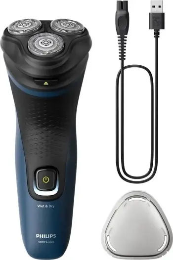Makinë rroje Philips Series 1000 S1121/41, ngjyrë zi-blu