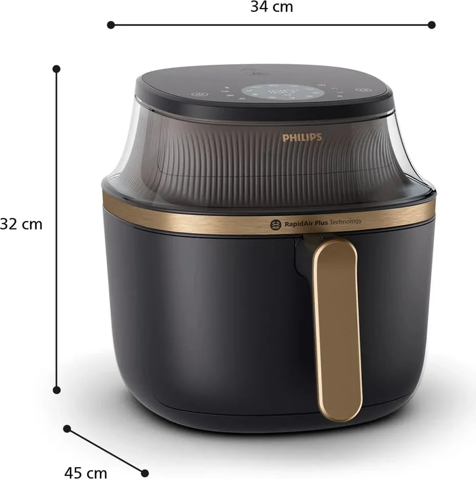 Fritezë ajri Philips NA 342/00, 1.4 kg, Ari - 7