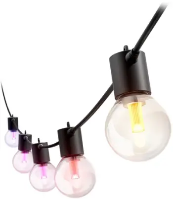 Drita dekorative Philips Hue Festavia Globe, 14m, 20 llampa LED, IP65, shumëngjyrëshe