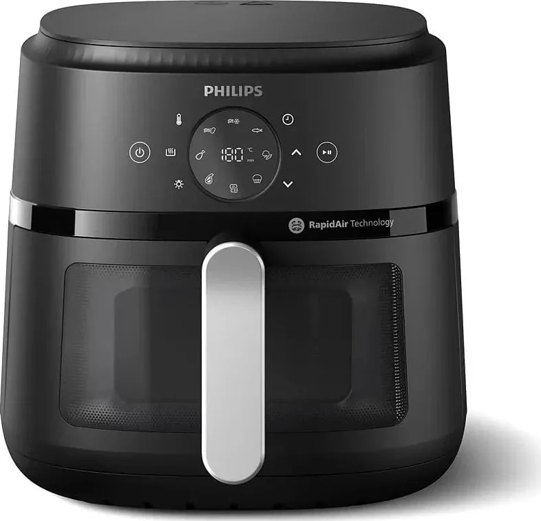 Airfryer Philips 2000 series NA231/00, 6.2 L, Argjendtë - 1