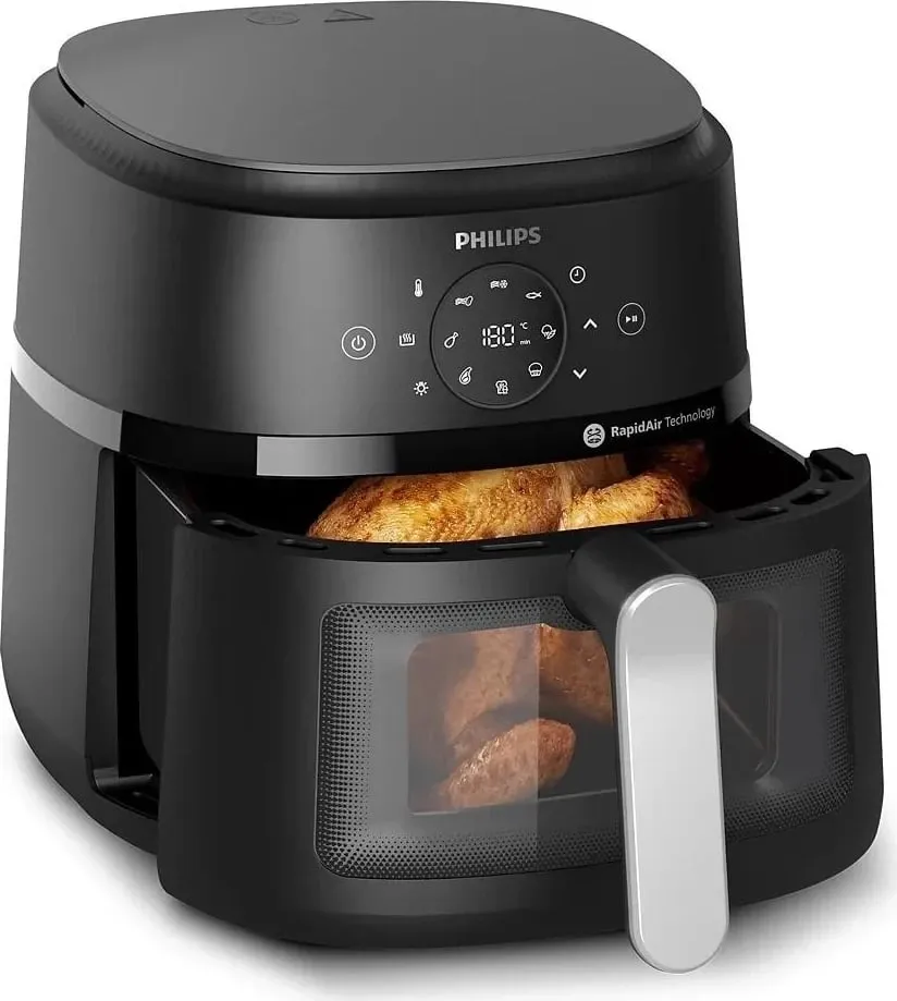 Airfryer Philips 2000 series NA231/00, 6.2 L, Argjendtë - 2