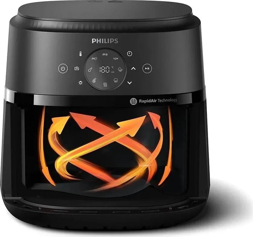 Airfryer Philips 2000 series NA231/00, 6.2 L, Argjendtë - 4