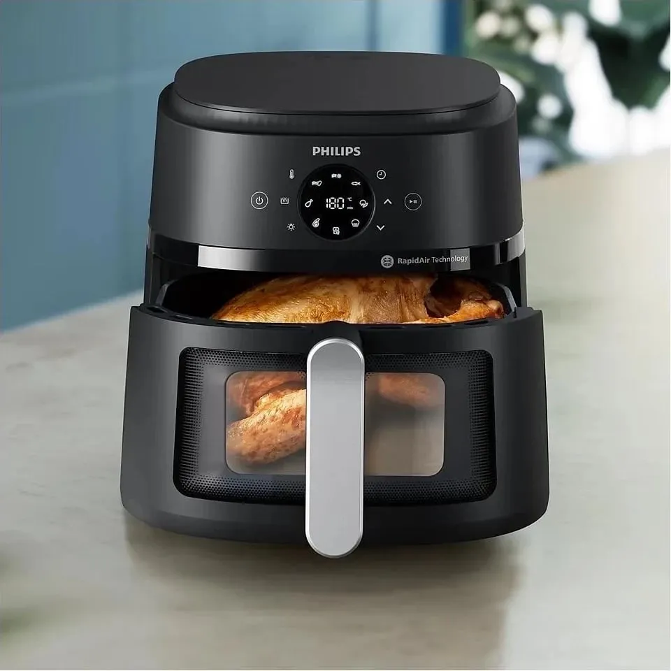 Airfryer Philips 2000 series NA231/00, 6.2 L, Argjendtë - 5
