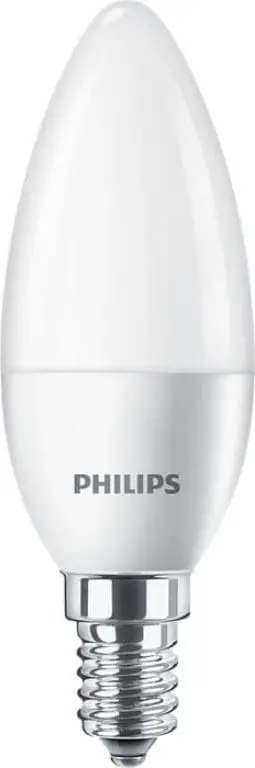Llambë LED Philips CorePro Candle E14, 7W 60W ekuivalente, 806lm 4000K, e bardhë