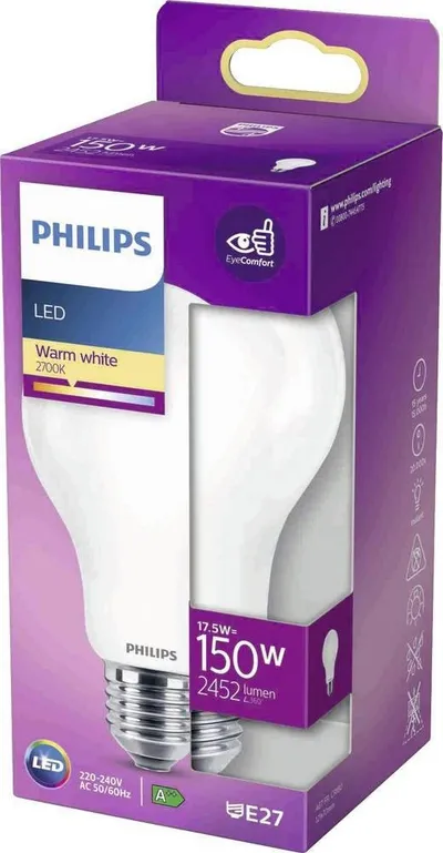 Llambë LED Philips 76457900, 17.5W 150W Eq, dritë e ngrohtë, E27 - 5
