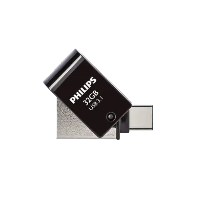 USB Philips 3.1, 2në1, USB-C, 32GB - 1