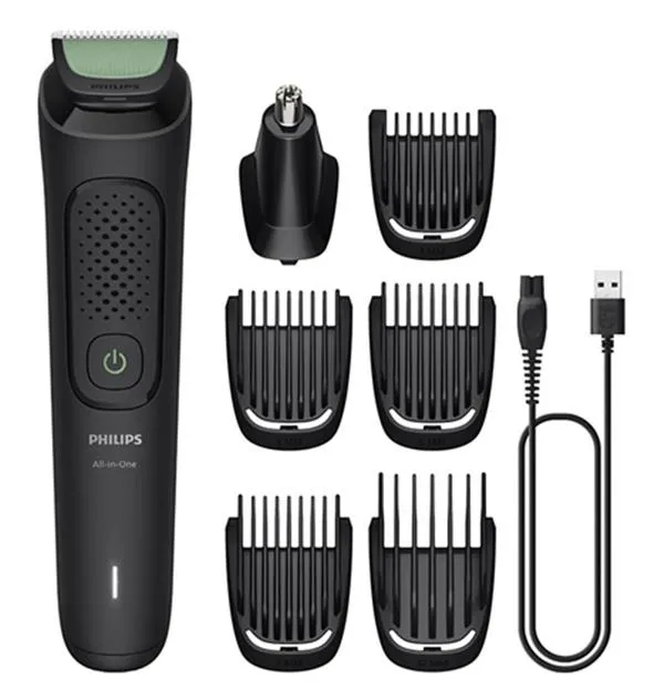 Trimmer Philips MU3920/15, 7 në 1, vetë-mprehës, i zi - 1