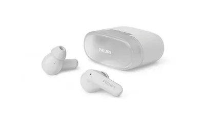 Kufje True Wireless Philips TAT2000WT/00, 7 orë bateri, Bluetooth, të bardha - 1