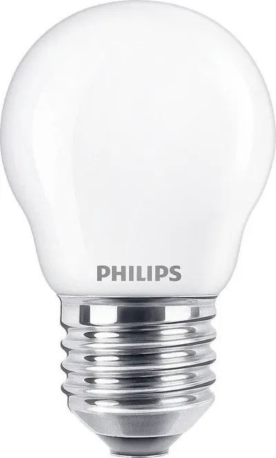 Llambë LED Philips E27, 4.3W, 470lm, 2700K, paketim 2 copë - 1