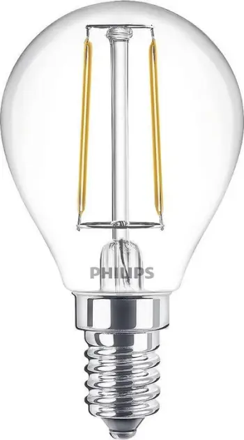 Llambë LED Philips Classic, E14, 2W 250lm 2700K, e bardhë e ngrohtë