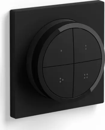 Ndërprerës inteligjent Philips Hue Tap Dial, me rrotullim, i zi