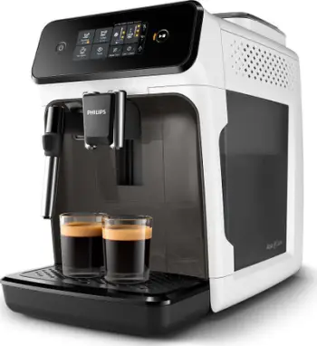 Makina për Espresso Philips Series 1200, EP1223/00, me bluarës qeramik - Bardhë e Zi