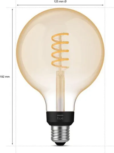 Llambë smart Philips Hue G125 E27, Bluetooth/Zigbee, LED, Dritë e ftohtë, Dritë e ngrohtë - 2