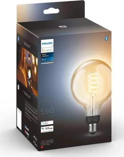 Llambë smart Philips Hue G125 E27, Bluetooth/Zigbee, LED, Dritë e ftohtë, Dritë e ngrohtë - 3