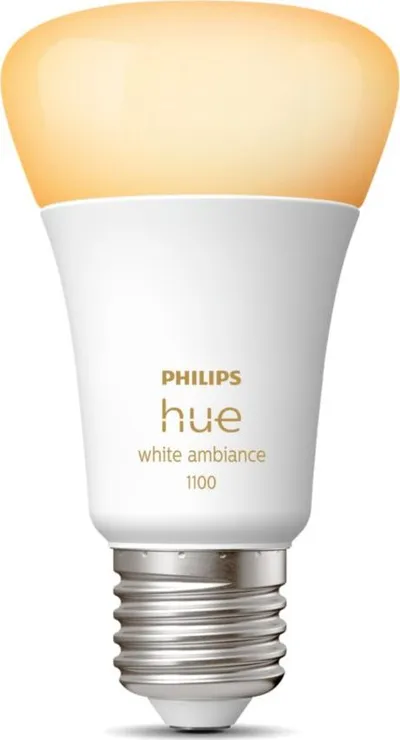 Llambë smart Philips Hue White Ambiance A60, E27, 1100 lumen, e bardhë - 1