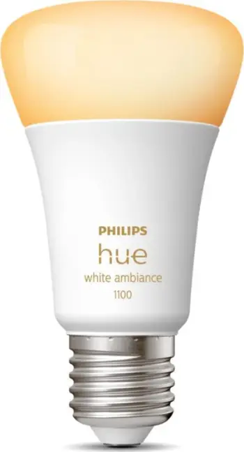 Llambë smart Philips Hue White Ambiance A60, E27, 1100 lumen, e bardhë