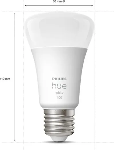 Poç Philips Hue White 9.5W 1100lm E27, 2 copë - 2