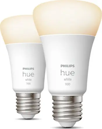 Poç Philips Hue White 9.5W 1100lm E27, 2 copë