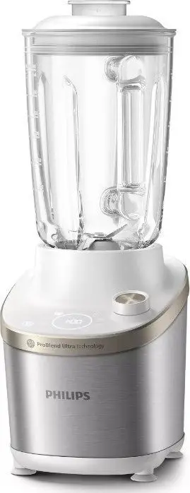 Blender Philips HR3760/01, 1500W, enë qelqi 2L, argjendtë e bardhë