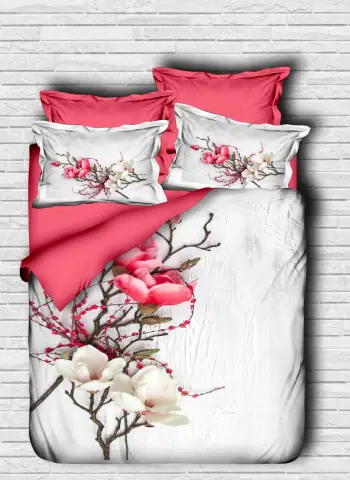 Set mbulesë për jorgan king size, L'essentiel, rozë dhe e bardhë, 108