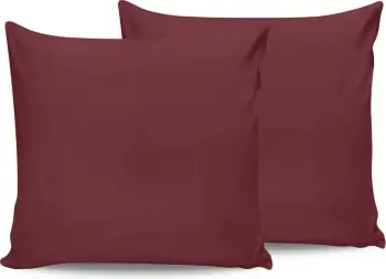 Set këllëfësh jastëku satin, 2 copë, ngjyrë maron, L'essentiel