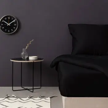 Çarçaf i zi saten për dyshek Queen XL, L'essentiel