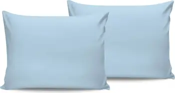 Set këllëfësh jastëku (2 copë), ngjyrë kaltër e lehtë, L'essentiel