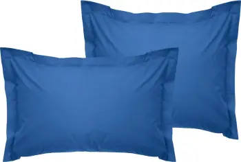 Set jastëkësh Oxford (2 copë), ngjyrë e kaltër e errët, L'essentiel, 50x80+5cm