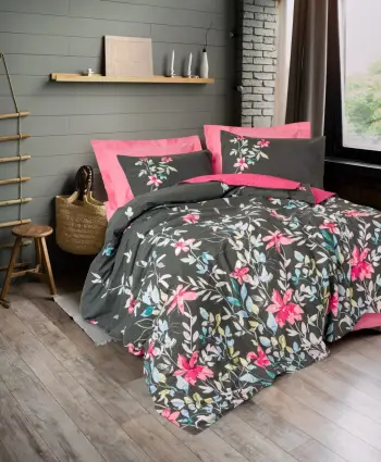 Set mbulesë për jorgan XXL, ngjyrë rozë, L'essentiel, Merlin