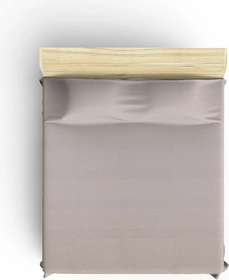 Çarçaf Double Pique, ngjyrë kafe, 220x240cm, L'essentiel - 2