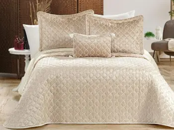 Set mbulesë dysheku dopio, Hayal, ngjyrë kapuçino, L'essentiel