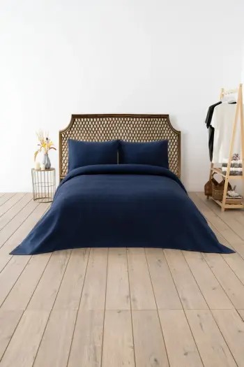 Pike teke, teksturë waffle, ngjyrë navy blue