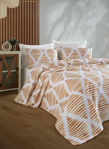 Set piké dhe jastëk, ngjyrë mustard, L'essentiel, Segment