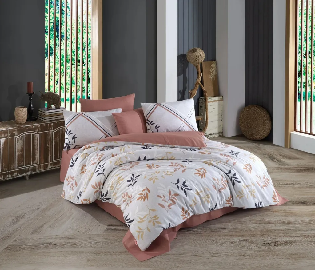 Set mbulesash për dyshek dopio Ranforce, L'essentiel, kafe, Belen - 1