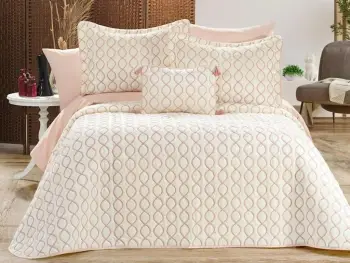 Set mbulesë dysheku dopio, L'essentiel Brillance, krem dhe pluhur