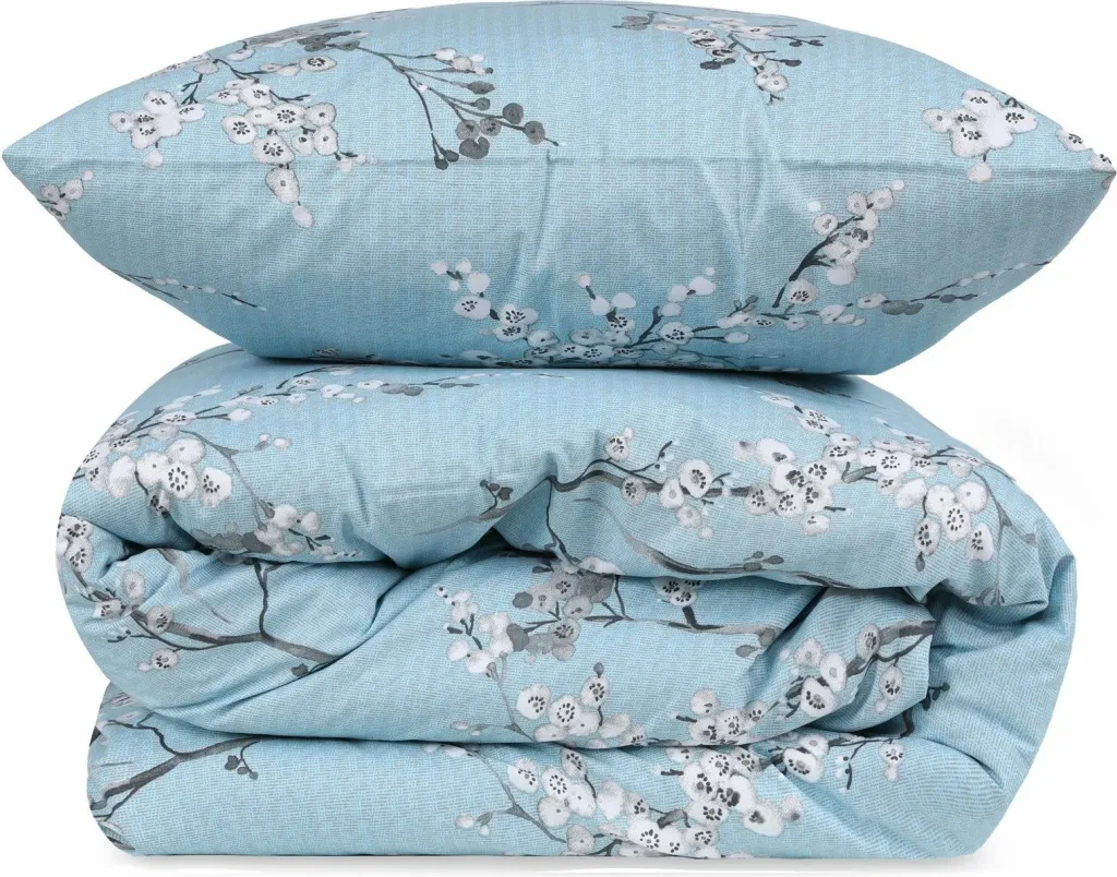 Set mbulesash për dyshek dopio Ranforce, L'essentiel, klasik, blu dhe bardhë - 3