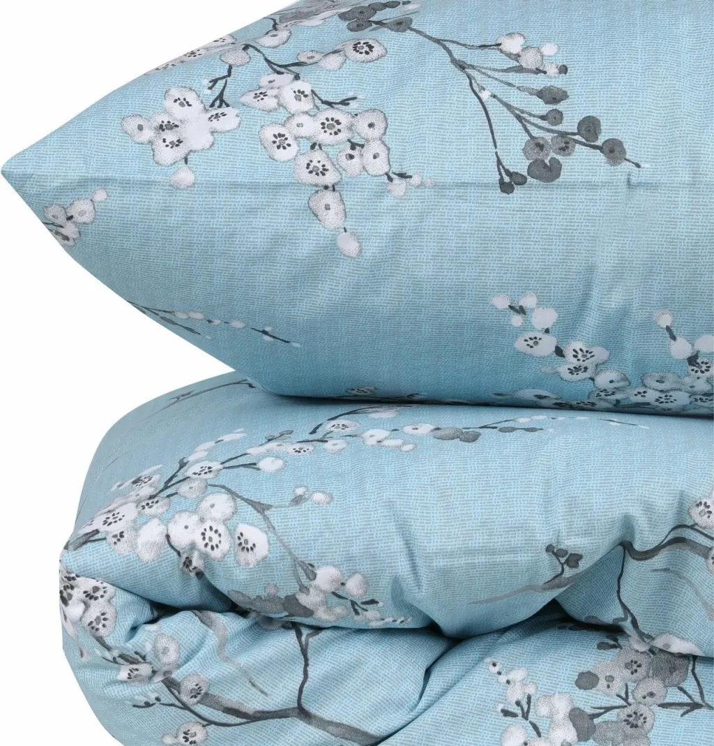 Set mbulesash për dyshek dopio Ranforce, L'essentiel, klasik, blu dhe bardhë - 4