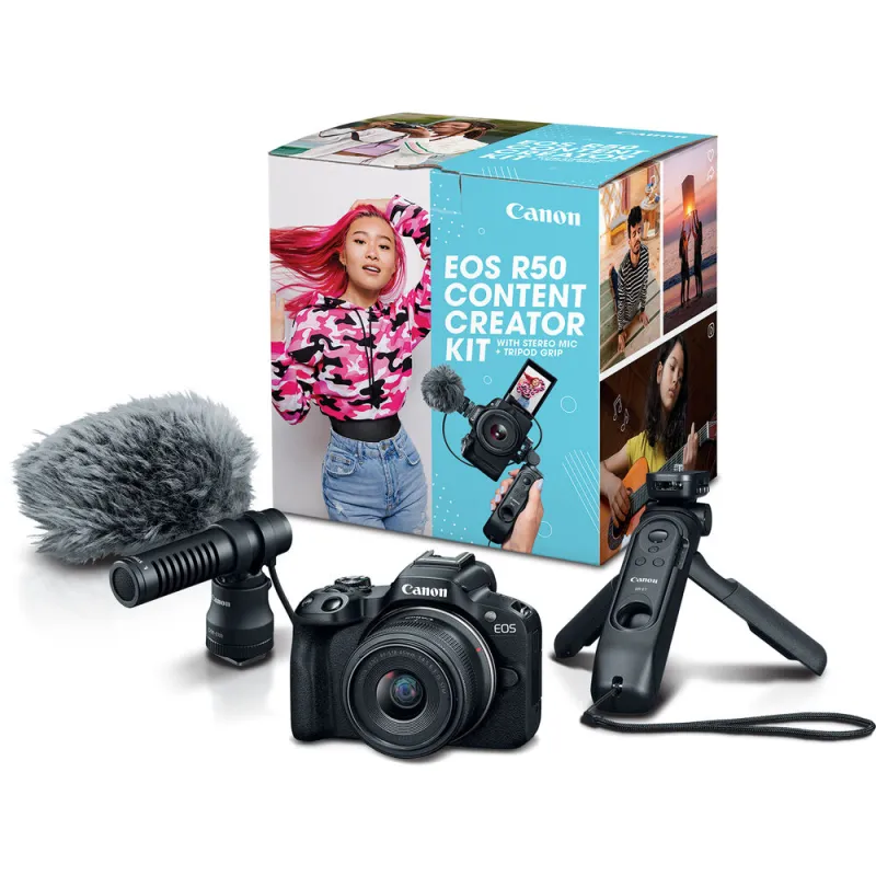 Canon EOS R50 18-45mm Content Creator Kit - 1