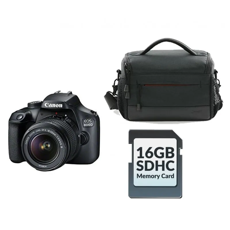 Canon EOS 4000D 18-55mm + Bag + 16GB - 1