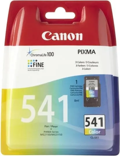 Ngjyrë për printer Canon CL-541, 8ml, cian/magenta/e verdhë - 1