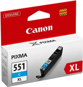 Ngjyrë për printer Canon CLI-551C XL, e kaltër