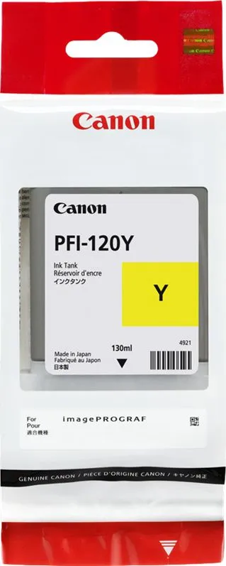 Ngjyrë për printer Canon PFI-120Y, e verdhë - 1