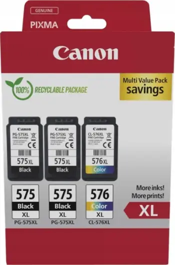 Set ngjyra për printer Canon PG-575XLx2/CL-576XL, shumëngjyrësh