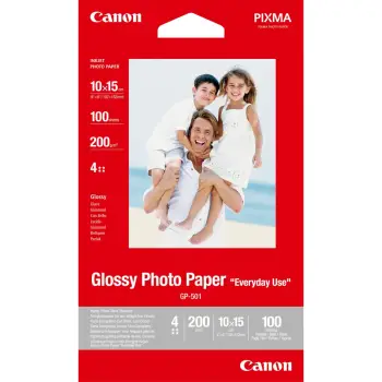 Letër fotografike për printer Canon GP-501, 10x15, 100 fleta, 200g