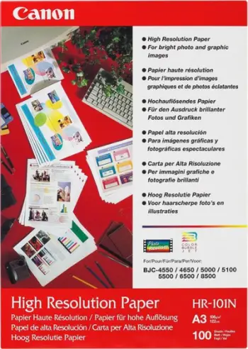 Letër fotografike Canon HR-101 për printer A3, 100 fletë, 106g/m