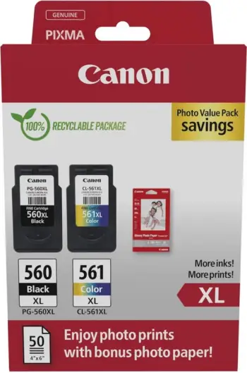 Ngjyrë Canon CRG PG-560XL/CL-561XL Photo Value Pack