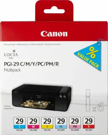 Ngjyrë Canon PGI-29 CMY/PC/PM/R, shumëngjyrëshe