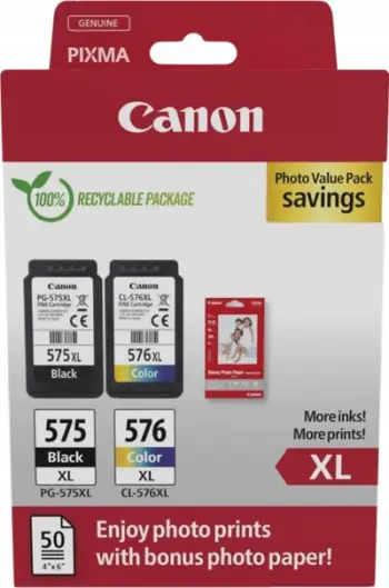 Set ngjyrash Canon PG-575XL /CL-576XL PVP
